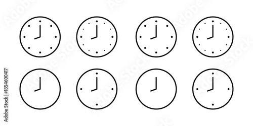 watch, clock timer vector icon
