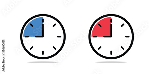 watch, clock timer vector icon