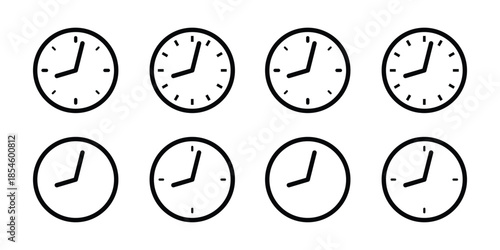 watch, clock timer vector icon