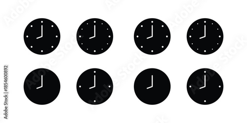 watch, clock timer vector icon