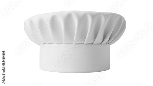Chef s hat isolated PNG on transparent background, professional cook uniform headwear for culinary arts and restaurant service