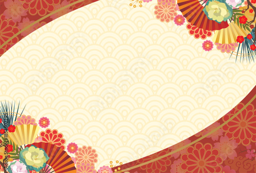 正月和風背景