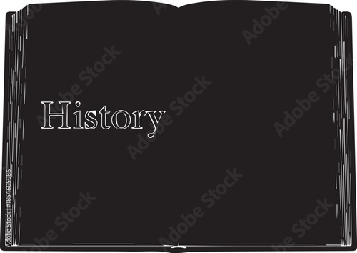 Open book with e vaporry logo and white text on black background
