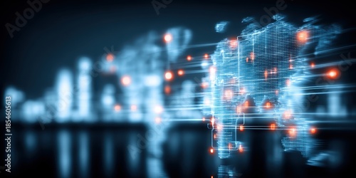 A complete astral bridge where computing sparks connect worldwide realms and the mind scan recognizes trust and value