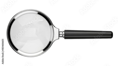 фотографія Magnifying glass PNG isolated on transparent background, classic search tool wit