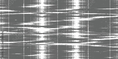 Glitch art abstract background featuring horizontal noise and distressed grid