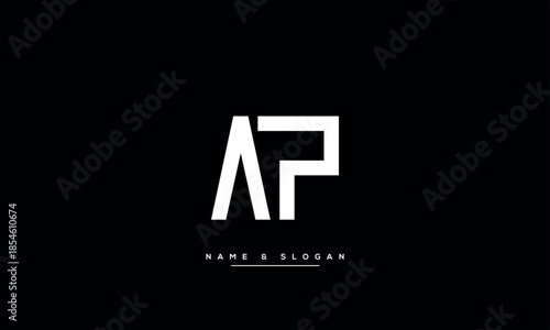 AP, PA, A, P Abstract Letters Logo Monogram