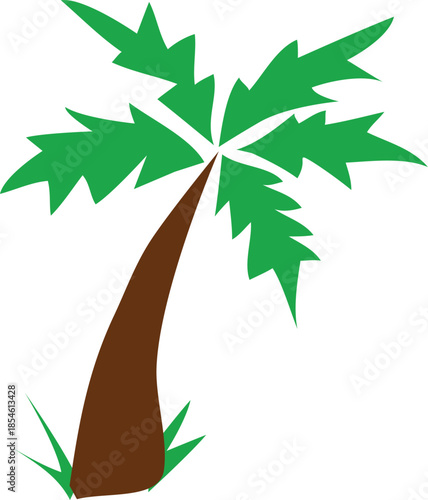 vector illustration of a green tree