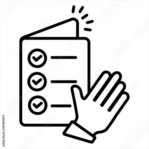 Truth Outline Icon Vector Illustration