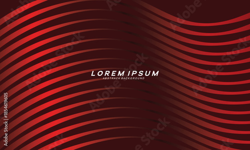 Abstract red glowing geometric lines on dark red background. Modern shiny red curved lines pattern. Futuristic technology concept, suitable for covers, posters, banners, brochures, websites, etc.	
