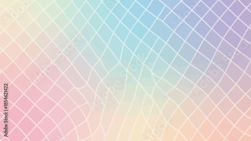 Soft pastel background featuring delicate white diamond grid pattern and subtle gradient effects