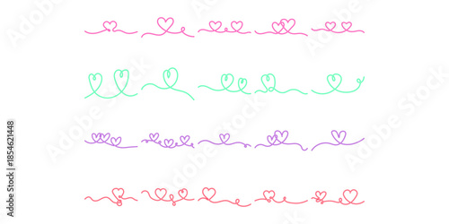 Continuous Line Heart Neon