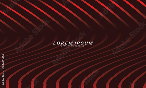 Abstract red glowing geometric lines on dark red background. Modern shiny red curved lines pattern. Futuristic technology concept, suitable for covers, posters, banners, brochures, websites, etc.	
