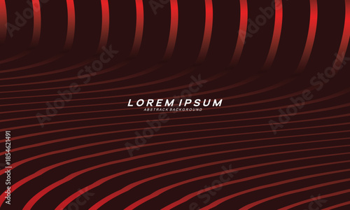 Abstract red glowing geometric lines on dark red background. Modern shiny red curved lines pattern. Futuristic technology concept, suitable for covers, posters, banners, brochures, websites, etc.	
