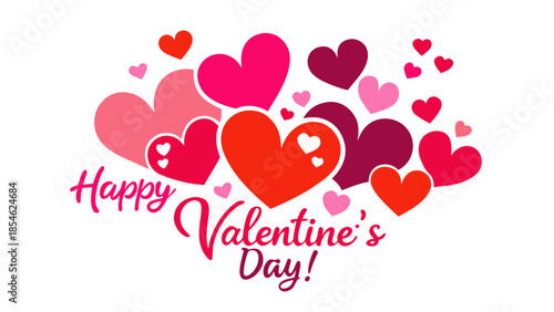 Happy valentine's day hearts