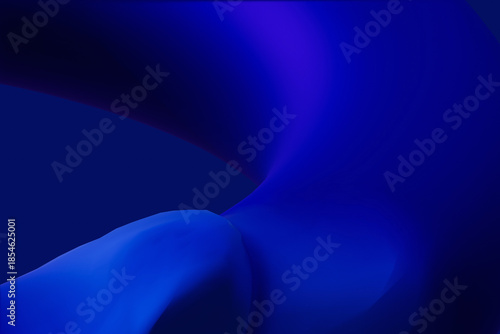 Blue Abstract 3d render background dark blue gradient light wave silk liquid chrome metalic design render wallpaper modern illustration multicolored wavy surfaces