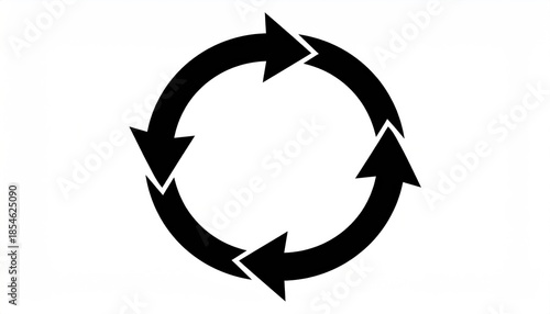 Circular arrows indicating a cycle