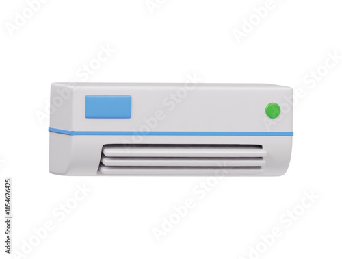 Air conditioner icon 3d render illustration