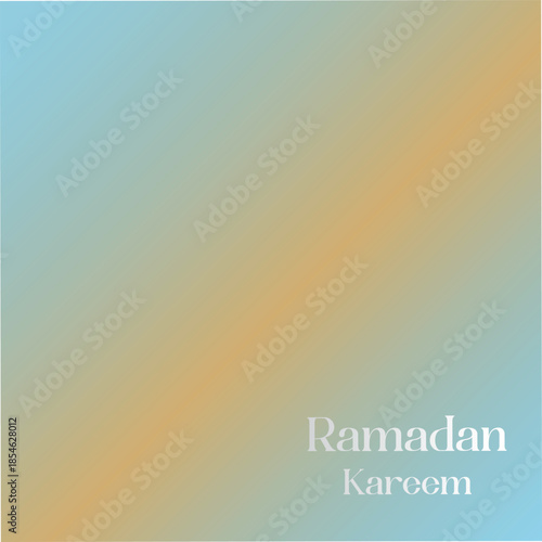 Flat Ramadan Kareem background design. EPS Vector Illustration. 