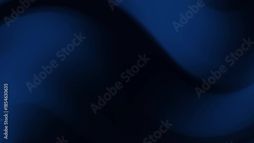 Deep navy blue gradient background animation with smooth flowing curves, creating a tranquil, immersive atmosphere.