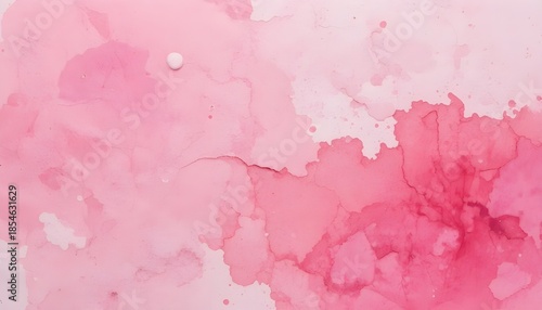 Abstract Pink Watercolor Background with Soft Brush Strokes and Pastel Canvas Texture for Artistic Design
