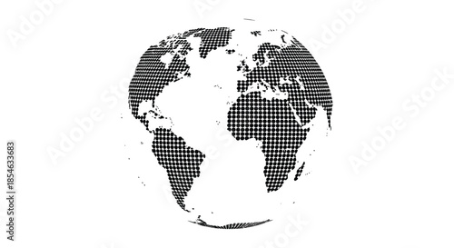 A striking monochromatic representation of earth s continents oceans and landmasses as a silhouette