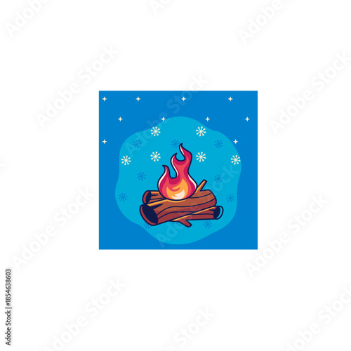 wooden fire