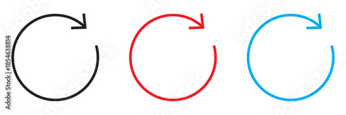 Redo icon . Vector for web or app UI. Vector illustration. EPS 10
