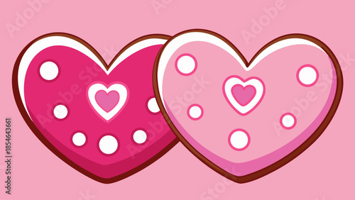 Sweet Sugar Hearts Pattern on a Pastel Pink Background for St. Valentine's Day Romance