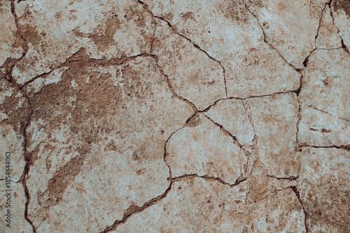 Cracked Concrete Wall Texture Background 