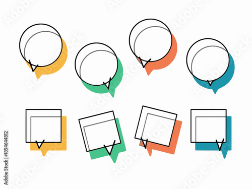 アメコミ風吹き出しセット