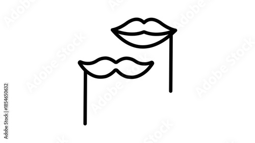 Grab this carefully designed lip mask animated icon up for premium use