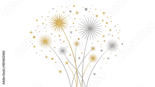 Assorted minimalist Christmas tree silhouettes with star toppers in a festive graphic set for holiday decor and design projects