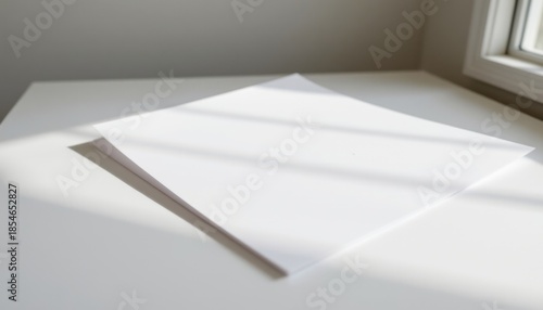paper white flat 188: natural cotton paper white, clean offset paper surface, lit with soft overhead illumination, featuring soft edge falloff, composition: full bleed flat background