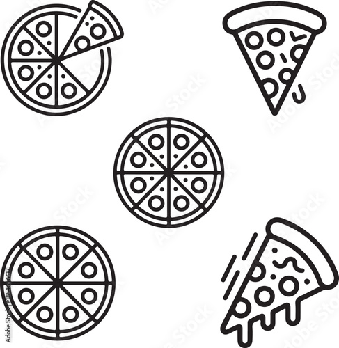 National Pizza Day vector design icon symbol