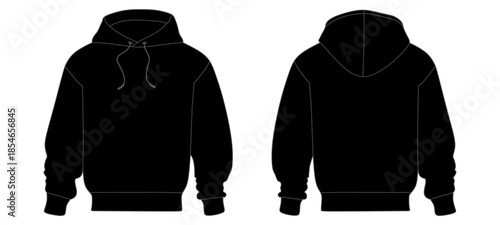 Hoodie Mockup Template Vector