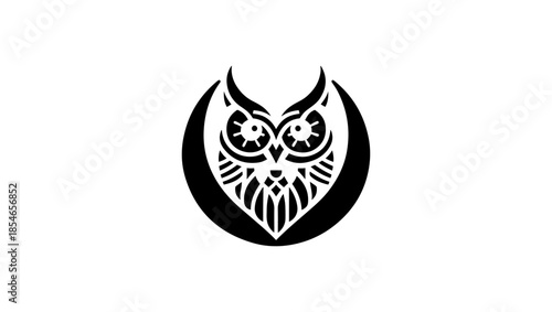 LOGO FOR 圣诞节 and owl icon  IN BLACK AND WHITE VECTOR, Rune, symbol, satanism, occult, esoteric, artwork icon, icon, sign, illustration, fire, flame, vector, logo, tattoo, design, campfire, bonfire