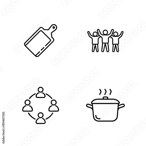 Simple Food and People Icons