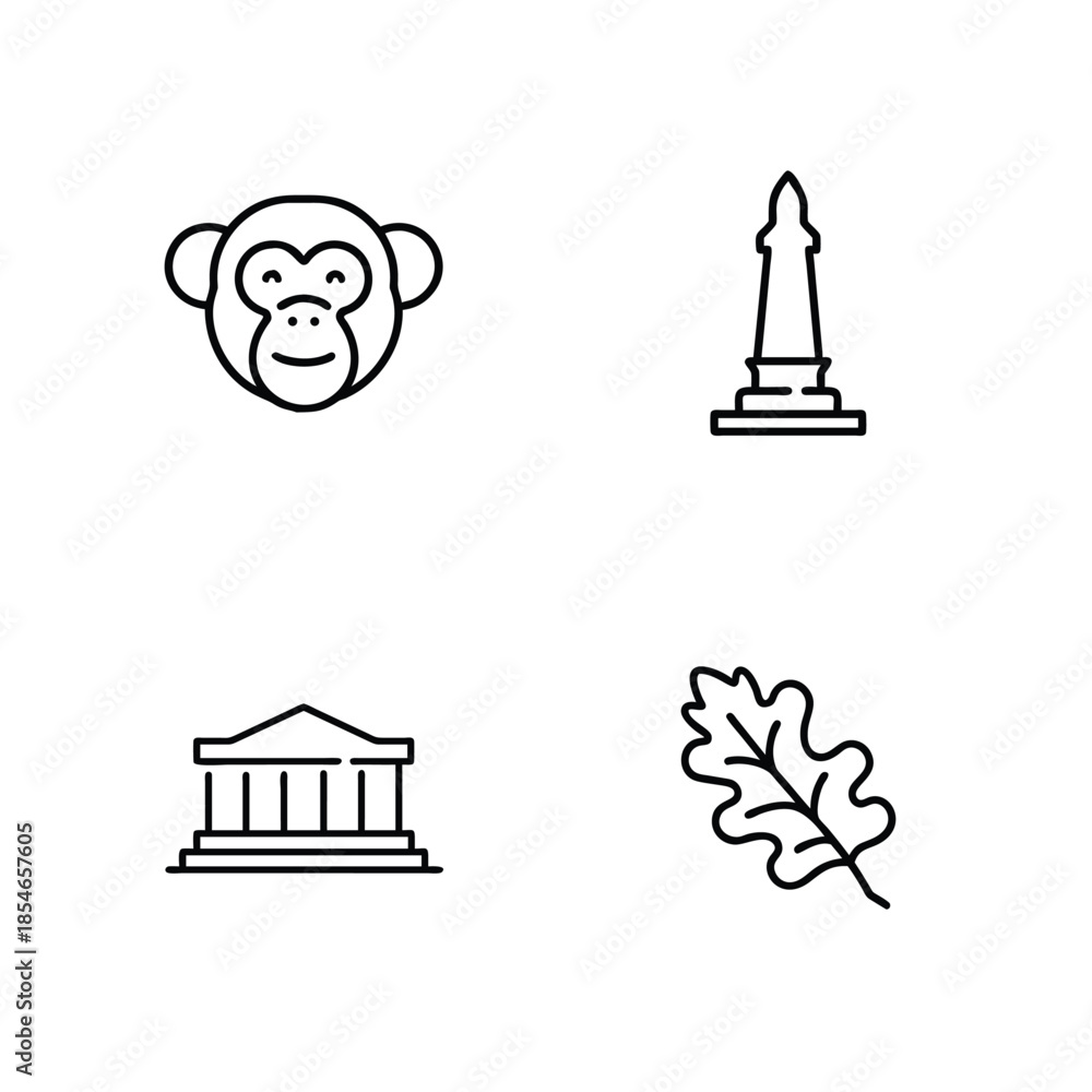 Fototapeta premium Simple Icon Set Design