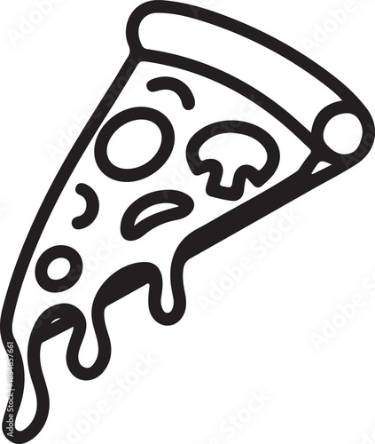 This is Eye Soothing & Minimalist Icon Design for National Cheese Pizza Day