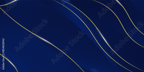 premium background design with diagonal dark blue and gold line pattern. vector horizontal template for digital lux business banner, formal invitation,aeps.10.