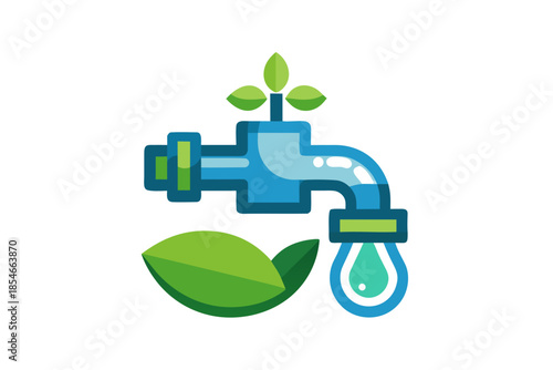 save water leaf drop icon