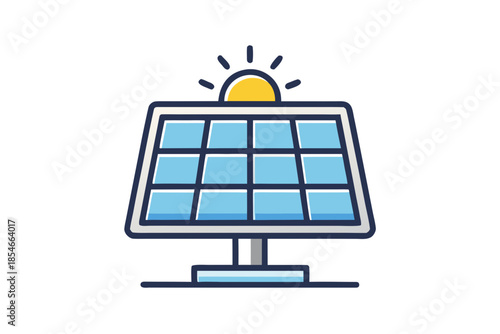 solar battery storage power icon