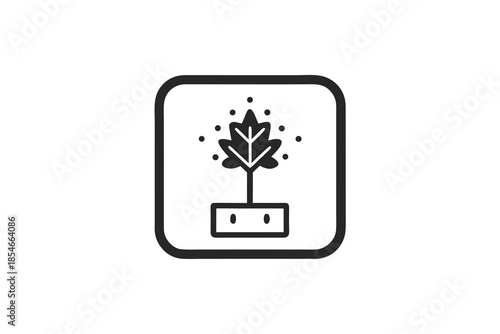 sprout root line icon