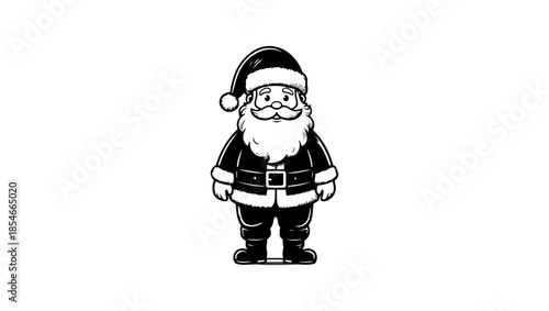 Christmas with santa clause Holiday collection. Vector flat illustration isolated, cartoon, illustration, vector, sport, boy, character, running, child, comic, football, hero, player, boxing, kid, sup