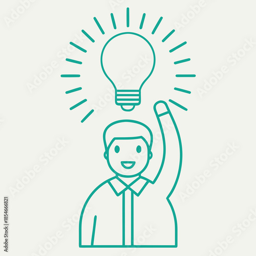 Innovation Concept With Lightbulb And Idea Generation