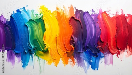 Colors of Creativity: A vibrant spectrum of hues, bursting with texture and visual interest, evokes the essence of creativity and artistic expression.