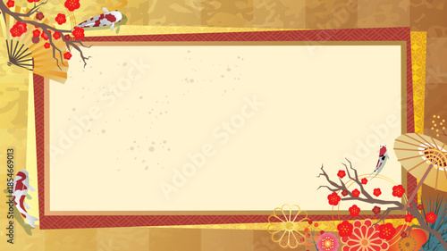 正月和風背景