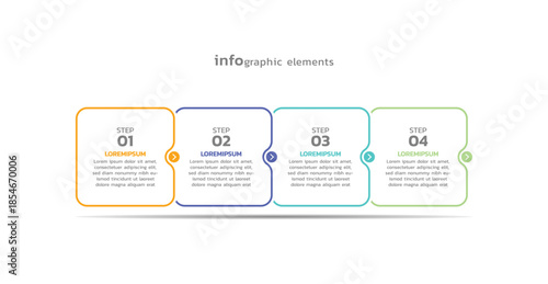 Vector infographic business template colorful design
