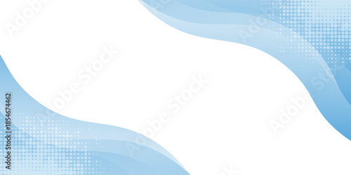Ilustrasi vektor konsep latar belakang gelombang abstrak biru modern